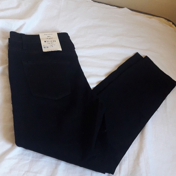 River island skinny jeans w32 L 30 black - Picture 1 of 8